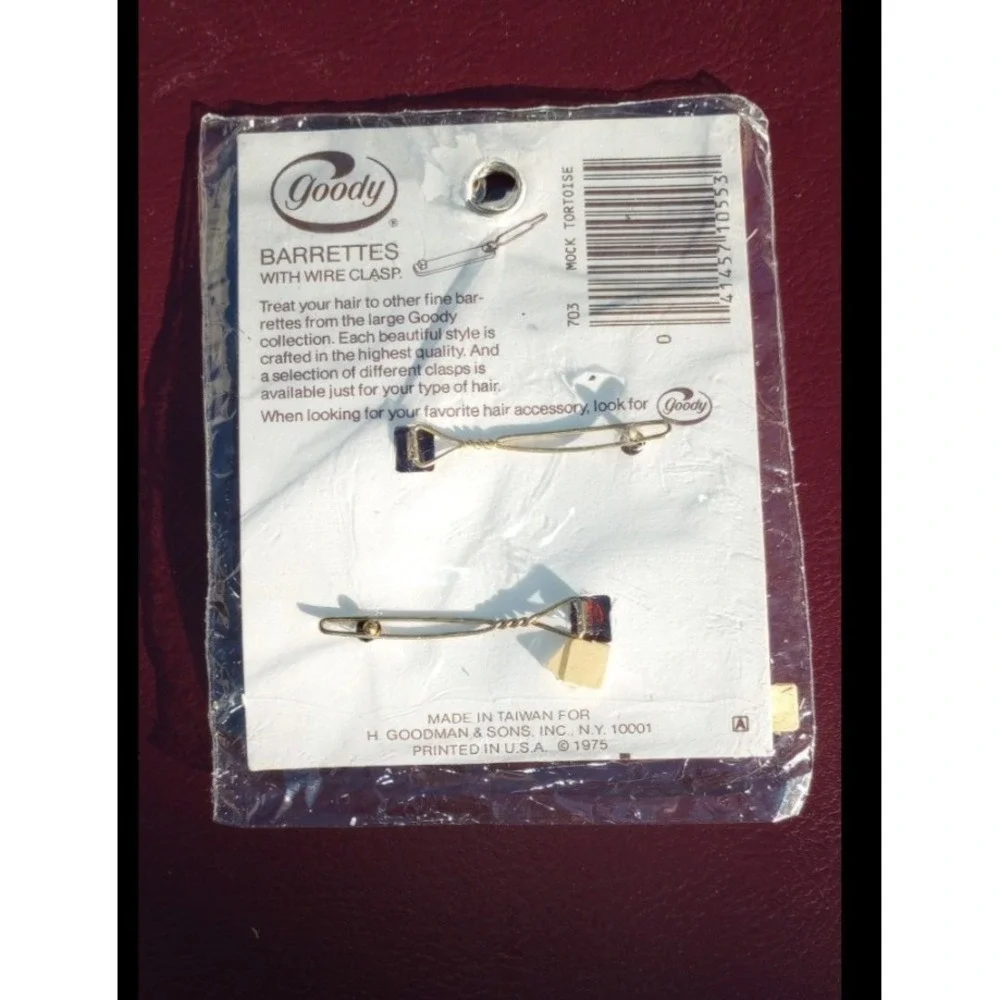 Vintage Goody Barrettes‎ 1975 NEW #703 Hearts New Old Stock